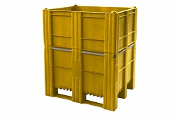 Контейнер BoxPallet 11-100-НА-АСЕ (1140) 1200х1000х1140 мм сплошной желтый
