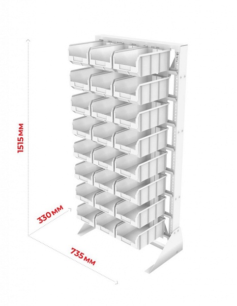 Фото стационарная односторонняя стойка с ящиками стелла-техник а1-00-05-04 на сайте www.kiit.ru в интернет-каталоге КИИТ ☎ +7(800) 707-07-45 Изображение №7