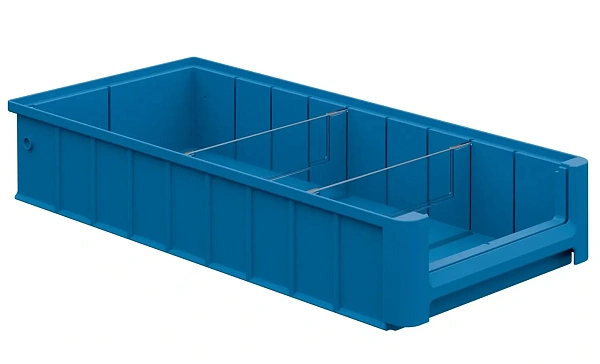 iPlast SK-5209 — контейнер для комплектующих | 500×235×90 мм, 2 поперечные перегородки, нагрузка 15 кг