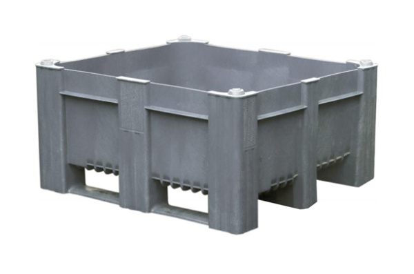 Фото контейнер boxpallet 11-100-la-ace (540) 1200х1000х540 мм сплошной серый на сайте www.kiit.ru в интернет-каталоге КИИТ ☎ +7(800) 707-07-45