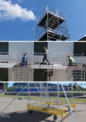 Модульная алюминиевая вышка MEGAL ВМА 700/8 — рабочая высота до 8,3 метра. Изображение №9
