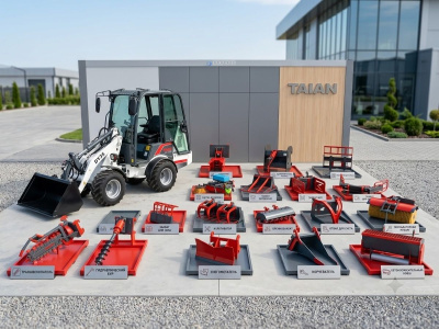 Универсальный мини-погрузчик TAIAN DY35LB (1200 кг, 2110 мм, Kubota V1505). Изображение №8
