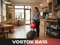 Аккумуляторная поломоечная машина VOSTOK BA15 | Баки 13/15 л, ширина уборки 360 мм, для кафе и магазинов
