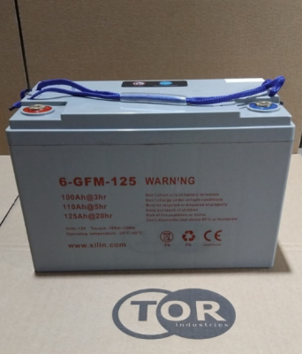 Аккумулятор свинцово-кислотный герм. (GEL) 12В/125Ач 330х170х125 для штаб. CDDR-E/IWS/WS/CTD/DYC. Изображение №1