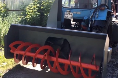 Снегоочиститель фрезерно-роторный СШР-2,5 МЗ. Изображение №1