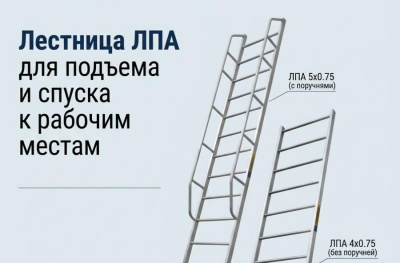 Лестница односекционная приставная алюминиевая MEGAL ЛПА (длина 2,0-7,0 м, 6 моделей). Изображение №1