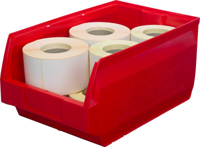 Ящик сплошной 500×310×250 мм, объем 38.75 л. красный. Изображение №1