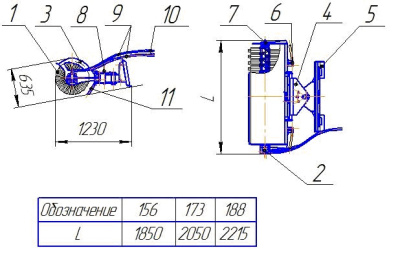Дорожная поворотная щетка МП (серия 156/173/188/220, диаметр 550/800 мм). Изображение №8