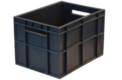 Ящик п/э "Фин-Пак" 400х300х260 черный. Изображение №1