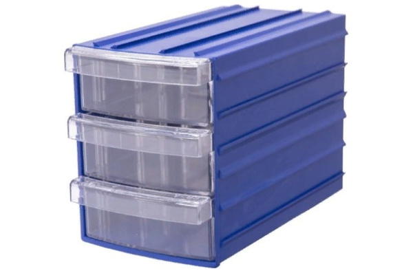 Фото контейнер с 3-мя лотками plastic drawer 110x90x160 мм на сайте www.kiit.ru в интернет-каталоге КИИТ ☎ +7(800) 707-07-45