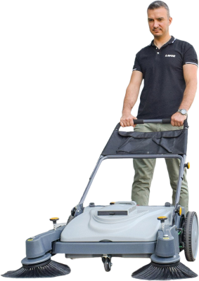 Подметальная машина LAVOR Professional BSW 950 MF (механическая, 950 мм, 3500 м²/ч, бак 45 л). Изображение №1