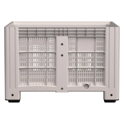 Большой пластиковый контейнер IBOX 1200х800х800 (перфорированный, на ножках). Изображение №10