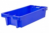 Рыбный синий ящик CRAEMER 800х450х190 конусный 20 кг/35 л с дренажными отверстиями