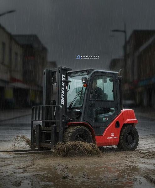АО "Компания инноваций и технологий" предлагает универсальные вездеходные вилочные автопогрузчики Maxlion для работы в экстремальных условиях бездорожья России