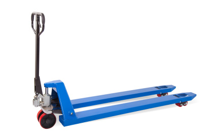 Тележка гидравлическая 2500 кг 1800 мм полиуретановые колеса TOR RHP(BF). Изображение №1