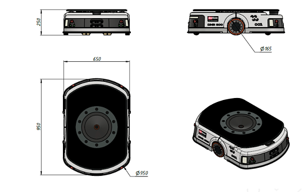 Фото автономный мобильный робот диком dmr 600 на сайте www.kiit.ru в интернет-каталоге КИИТ ☎ +7(800) 707-07-45 Изображение №7