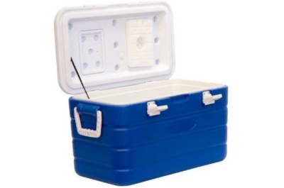 Контейнер TP40 синий с крышкой 634х354х347 мм. Изображение №1