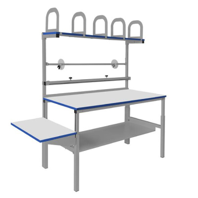 Упаковочный стол GRESSON КСР-1200 (1200x700 мм, регулировка высоты, расширенная комплектация). Изображение №2