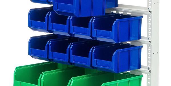 Фото стойка с разноцветными пластиковыми ящиками лотками стелла-техник с1-00-09-00 на сайте www.kiit.ru в интернет-каталоге КИИТ ☎ +7(800) 707-07-45 Изображение №5