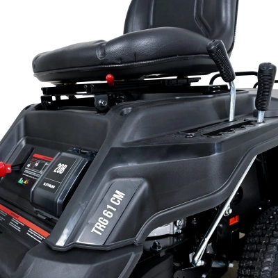 Газонокосилка с сиденьем (райдер) EVOline TRG 61 CM (610 мм, 7,2 л.с., 150 л травосборник). Изображение №8