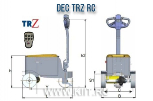 Ручной электрический тягач DEC TRZ RC