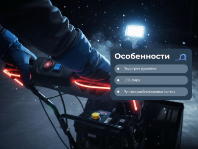 Cнегоуборщик бензиновый EVOline SBG 620 E. Изображение №9