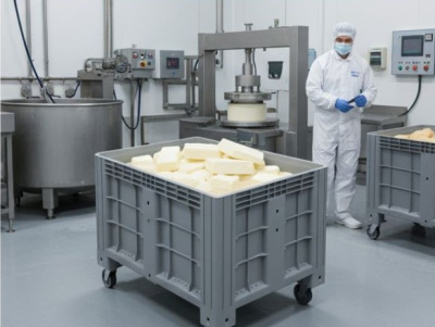 Сплошной контейнер на полозьях iBox 1200х800х800 мм. Изображение №3