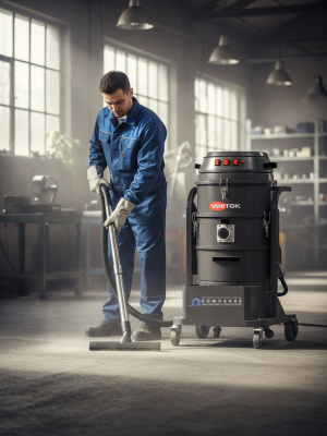 Промышленный пылесос VOSTOK PYO | 3,6 кВт, 60 л, для сбора СОЖ, масла и металлической стружки. Изображение №8