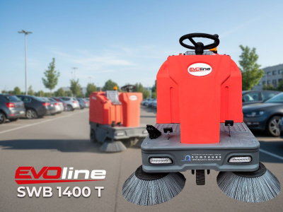 Подметальная машина EVOline SWB 1400 T | Самоходная, ширина уборки 1400 мм, бак 150 л. Изображение №6