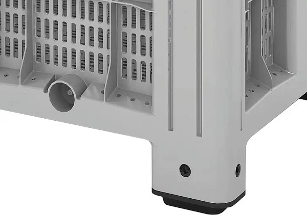 Фото контейнер sdbox 1208 p 1200х800х800 мм перфорированный серый на ножках на сайте www.kiit.ru в интернет-каталоге КИИТ ☎ +7(800) 707-07-45 Изображение №2