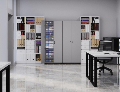 Шкаф с дверьми Стелла-техник С-2-90Д на 90 коробов, ЛДСП С-2-90Д. Изображение №3