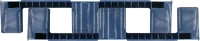 Фото пластиковый поддон на 3-х полозьях tr 1208-1 (r) 1200х800х150 мм сплошной, темно-бордовый на сайте www.kiit.ru в интернет-каталоге КИИТ ☎ +7(800) 707-07-45 Изображение №4