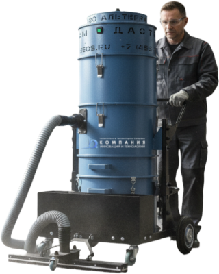 Промышленный пылесос Дастпром ПП-220/60.4-3 (60 л, 3 кВт, 220 В, циклонный, HEPA). Изображение №1