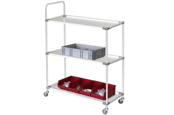 Фото тележка с 3-мя полками gresson тму-1200 esd на сайте www.kiit.ru в интернет-каталоге КИИТ ☎ +7(800) 707-07-45