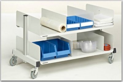 Упаковочная тележка на колесах для склада . Изображение №1