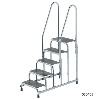 Монтажная подставка MEGAL (тип 1) 5 ступеней с двумя поручнями 050405 (3,0 м, 5 ступеней, 150 кг). Изображение №2