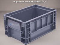 Фото cерый ящик klt 3147 297х198х147,5 на сайте www.kiit.ru в интернет-каталоге КИИТ ☎ +7(800) 707-07-45 Изображение №2