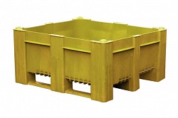 Контейнер BoxPallet 11-100-LA-ACE (540) 1200х1000х540 мм сплошной желтый