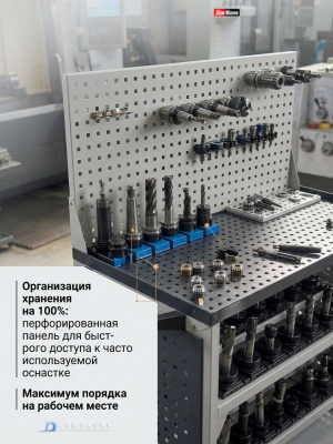 Тележка инструментальная ДиКом серии ВСТ-010/ВСТ-030 (для перемещения инструмента в оправках). Изображение №6