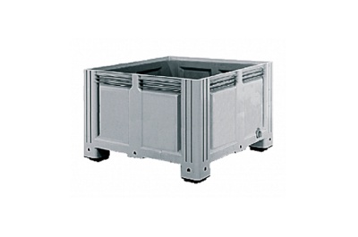 Пластиковый контейнер iBox на ножках 11.604ВF.91.С10 1130x1130x760 мм, сплошной серый. Изображение №1