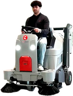 Аккумуляторная подметальная машина с сиденьем COMAC CS 700B. Изображение №1