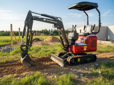 Мини-экскаватор Rhinoceros XD10-8 (850 кг, бензиновый двигатель Briggs & Stratton, быстросъемное соединение). Изображение №3