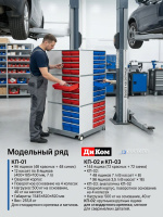 Фото поворотная кассетница диком кп-03 (комбинированная, 144 ящика, 12 кассет, нагрузка 500 кг) на сайте www.kiit.ru в интернет-каталоге КИИТ ☎ +7(800) 707-07-45 Изображение №4