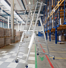 Передвижные лестницы с площадкой
