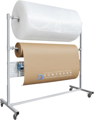 Упаковочная стойка для рулонов GRESSON СУР (передвижная, с перфопанелью, 4 типоразмера). Изображение №1