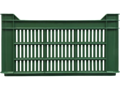 Ящик перфорированный 500×300×264, арт.: 112, объём 39.6, зелёный. Изображение №4