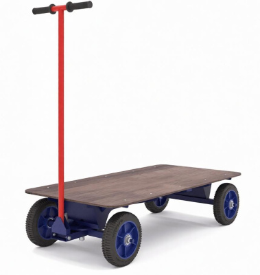 Тележка платформенная с поворотной осью ТПО О 600х1200. Изображение №1