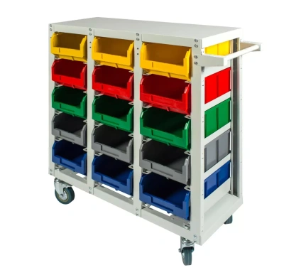 Передвижная тележка с ящиками Стелла-техник V3-15 125-И 15 ячеек г/п 350. Изображение №3