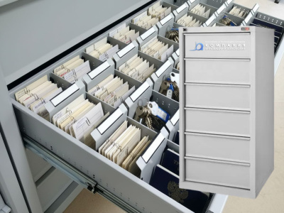 Шкаф картотечный ДиКом КД-516 | 6 выдвижных ящиков, формат А5/А6, нагрузка 50 кг на ящик. Изображение №5