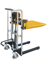 Тележка штабелер ручной гидравлический с подъемной платформой TOR PJ4085, 400KGX850MM предназначен для подъема груза весом до 450 кг на высоту до 0,85 метров.